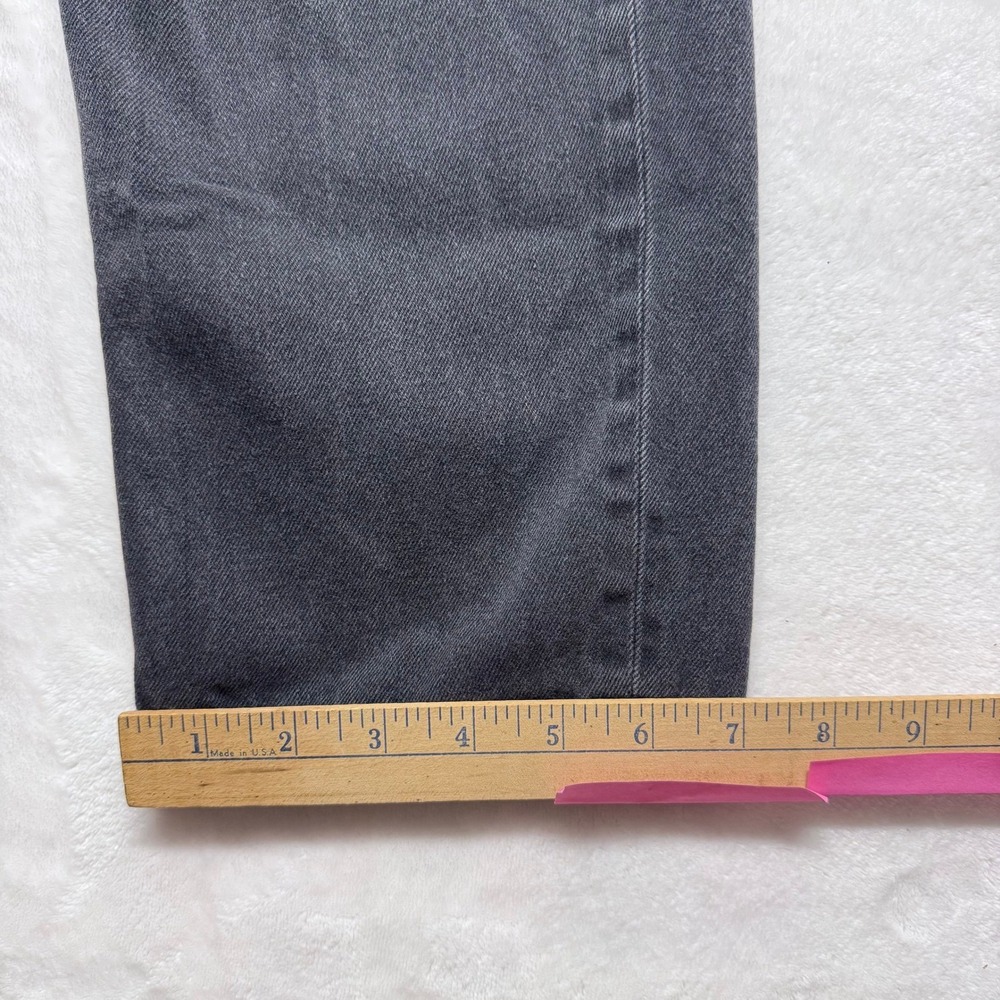 American Eagle Women Distressed Black Straight Leg Jeans‎ Size 10 - Picture 6 of 8